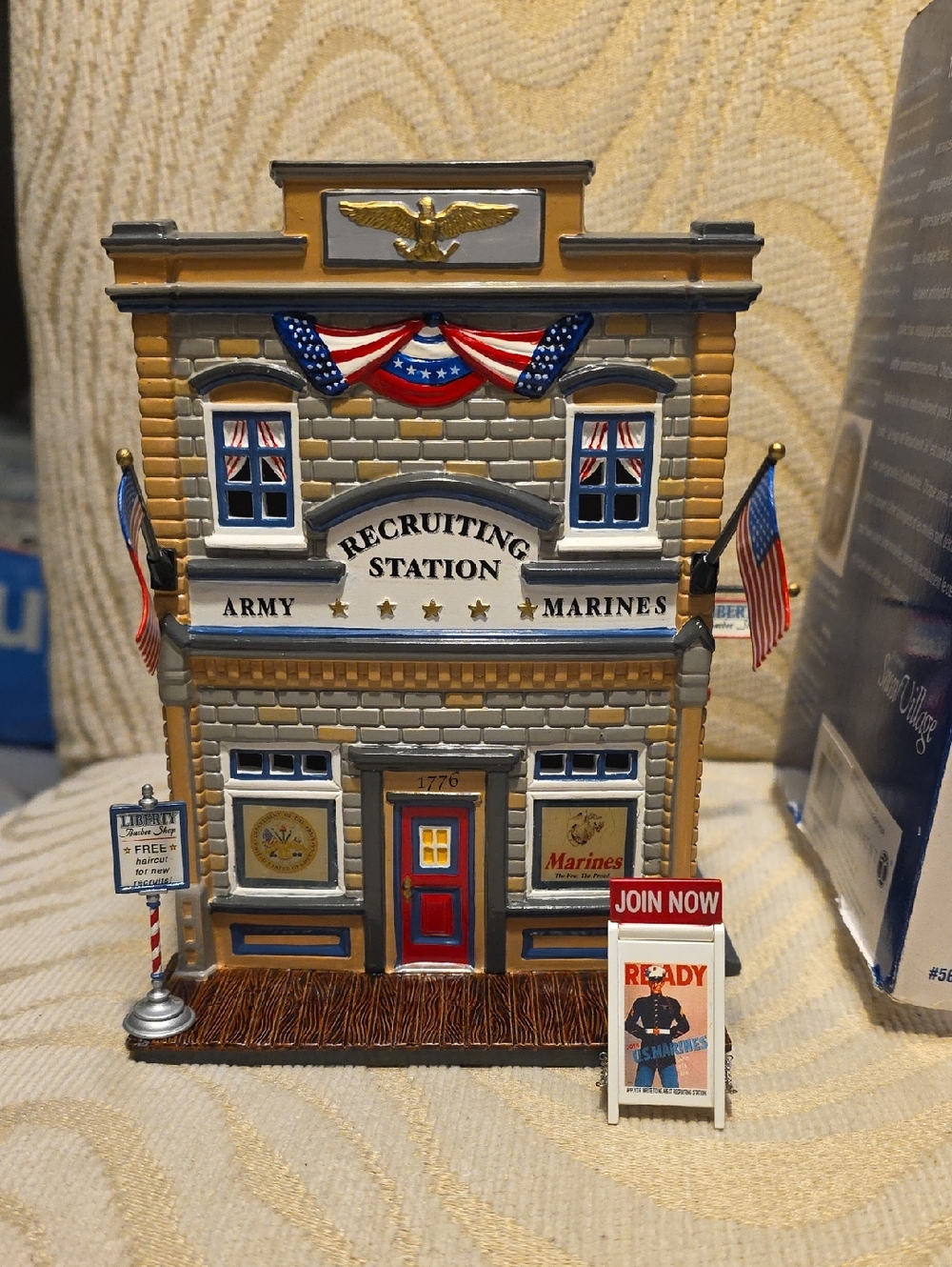 Department 56 Armed Forces Recruiting Station In Perfect Condition